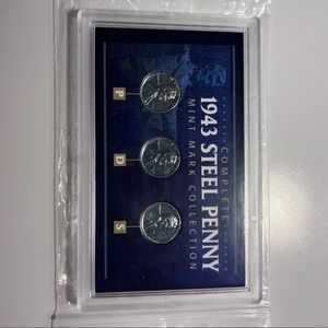 1943 P, D & S Steel Wheat Penny’s